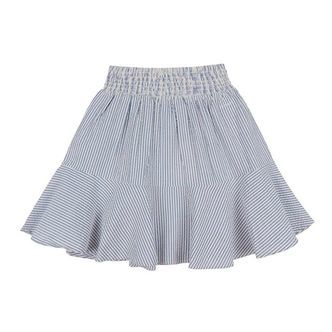 GANT Nederdel - Striped Seersucker - Rich Blue