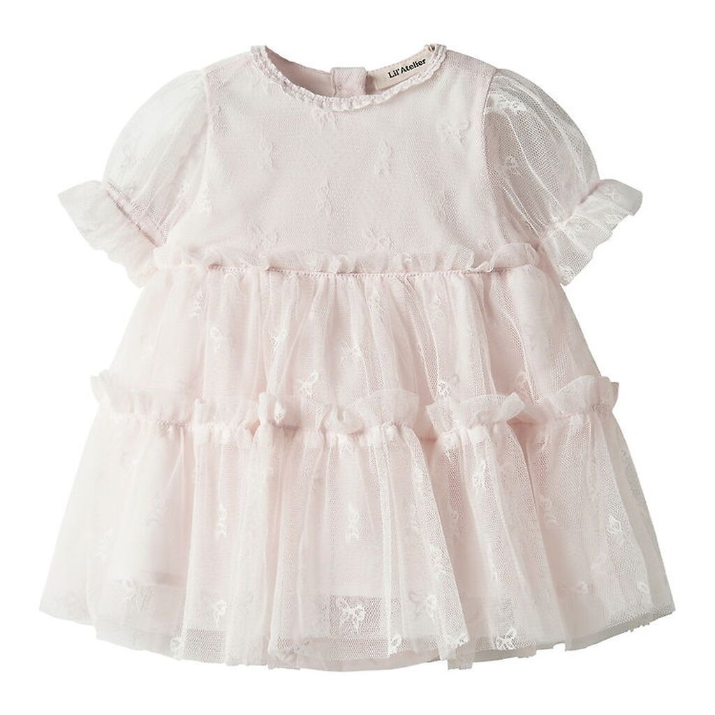 Lil Atelier Kjolebody k/æ - NbfRosetta - Tyl - Almost Mauve