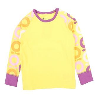 Katvig Bluse - Gul m. Æbler