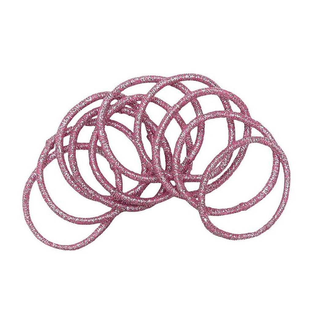 Little Wonders Hårelastikker - Rosa - 10-Pak - Light Pink Glitte