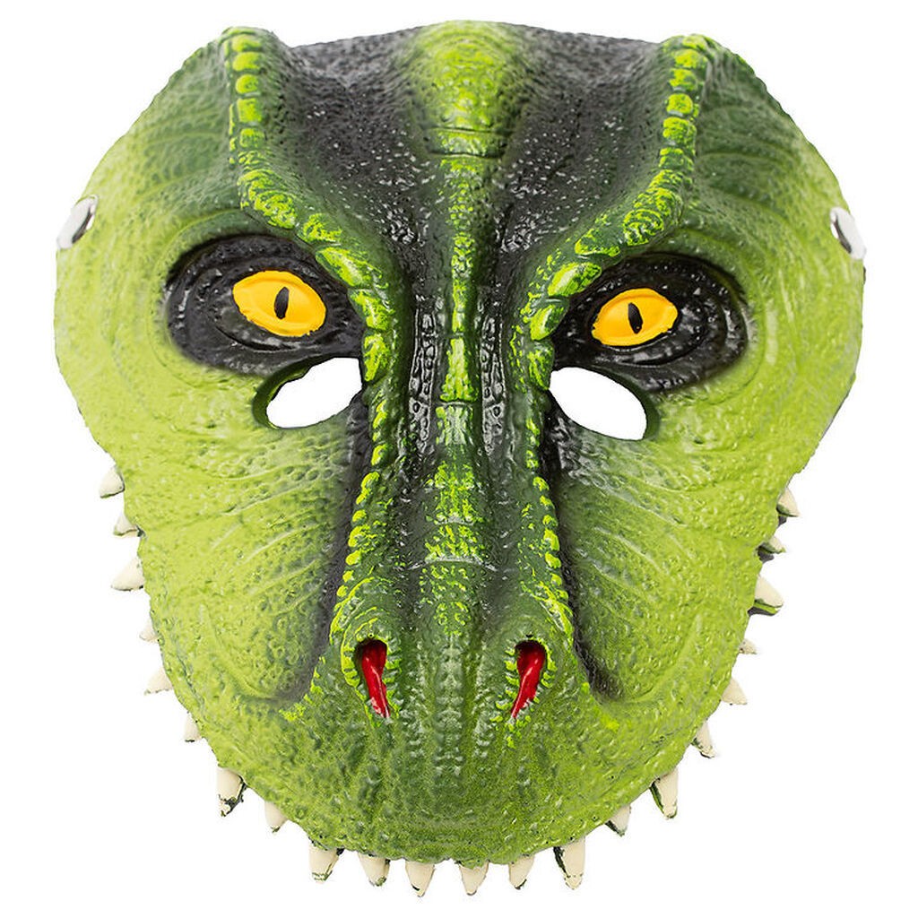 Great Pretenders Udklædning - T-Rex Dino Maske - Grøn