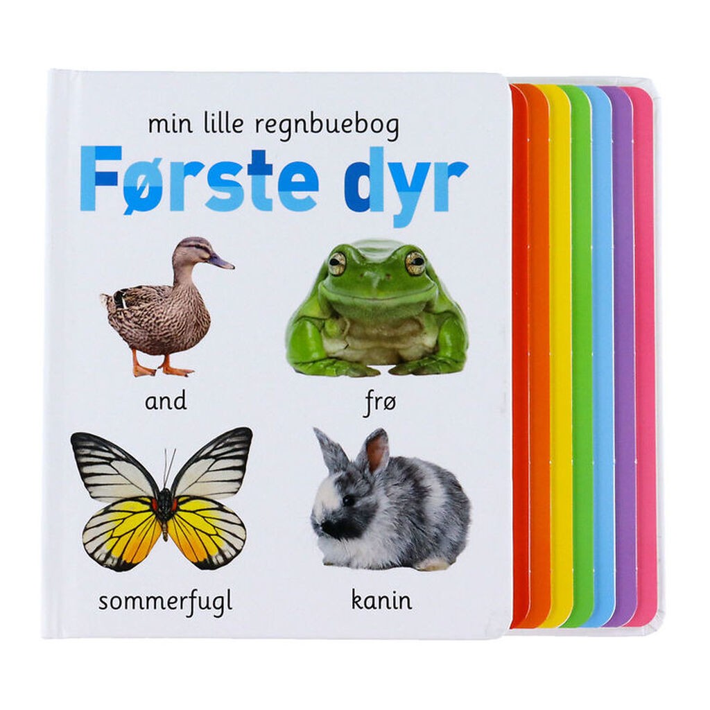 Alvilda Bog - Min Lille Regnbuebog - Første Dyr - Dansk