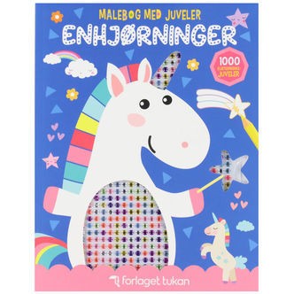 Forlaget Tukan Malebog m. Juveler - Enhjørning - DA