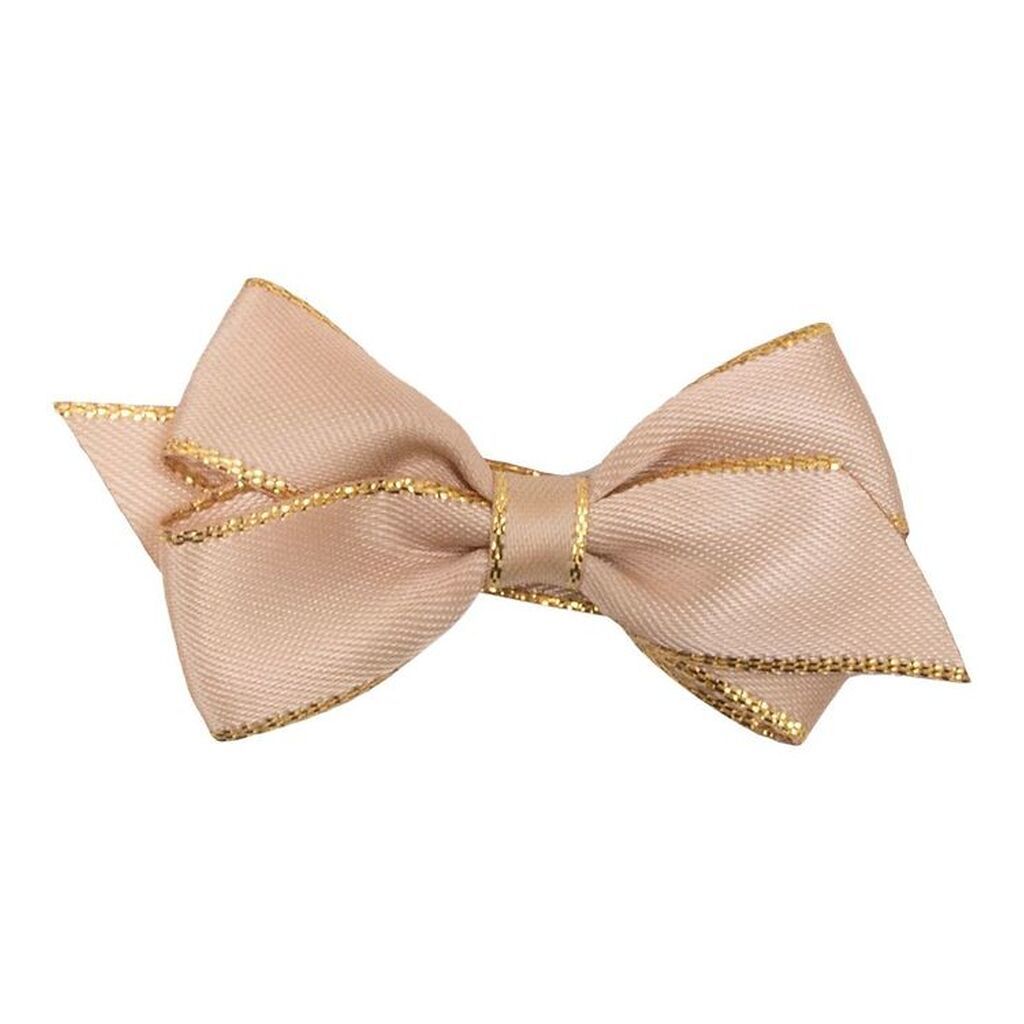 Little Wonders Hårsløjfe - Viola - 6 cm - Tan/Gold