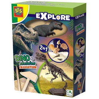 SES Creative Udhug - Explore - T-rex og Skelet