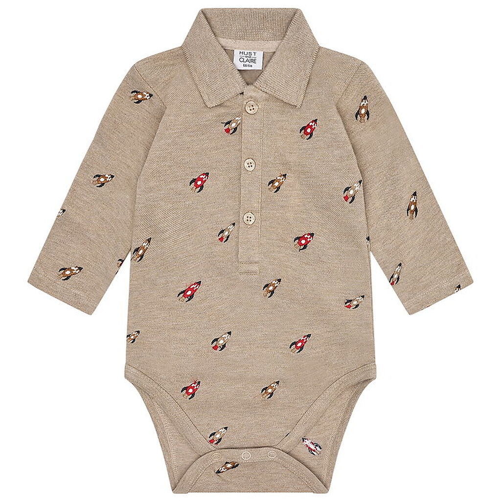Hust and Claire Body l/æ - Piqué - Bendy - Biscuit