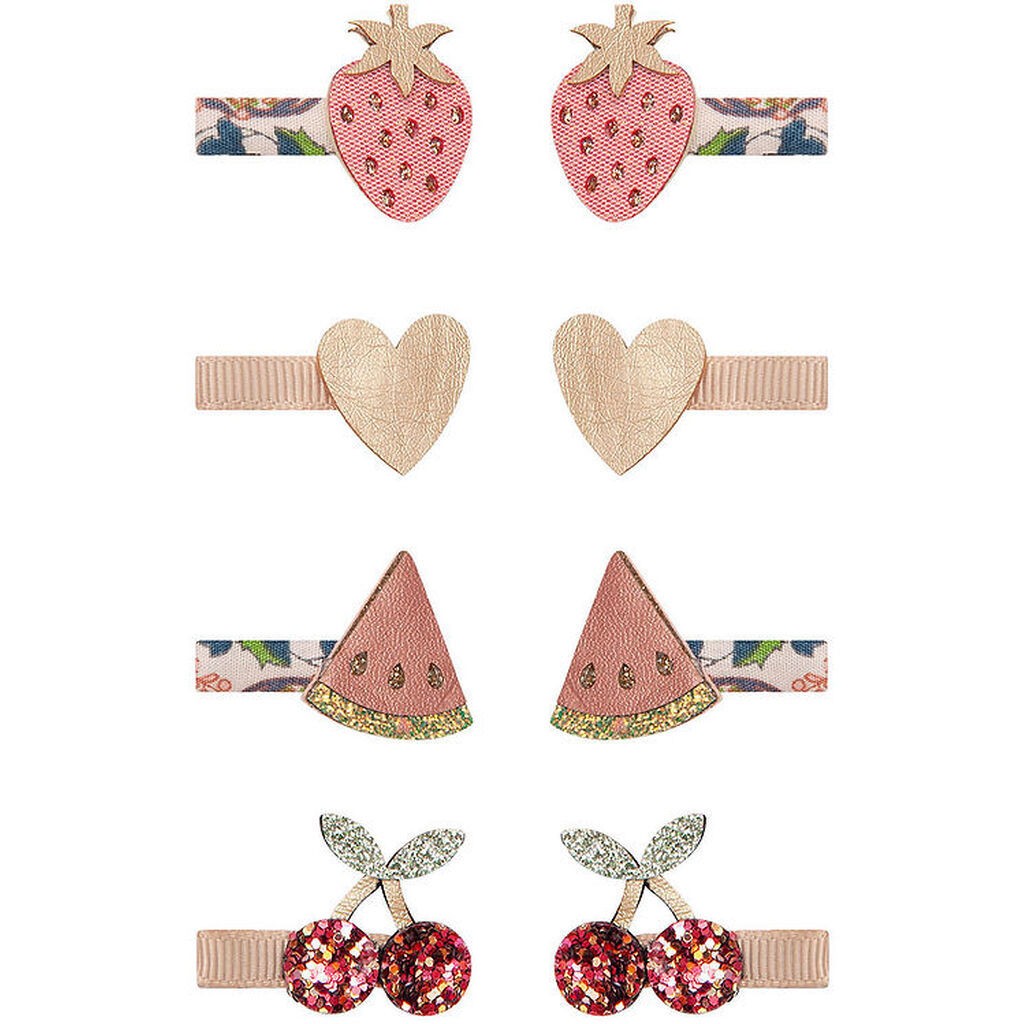 Mimi & Lula Hårclips - 8-pak - 3 cm - Fruit Florence