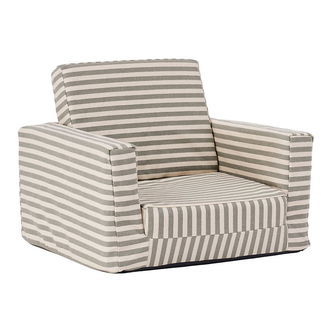 Kids Concept Lænestol/Legemadras - Foldbar - 42x44x48 - Grå/Hvid