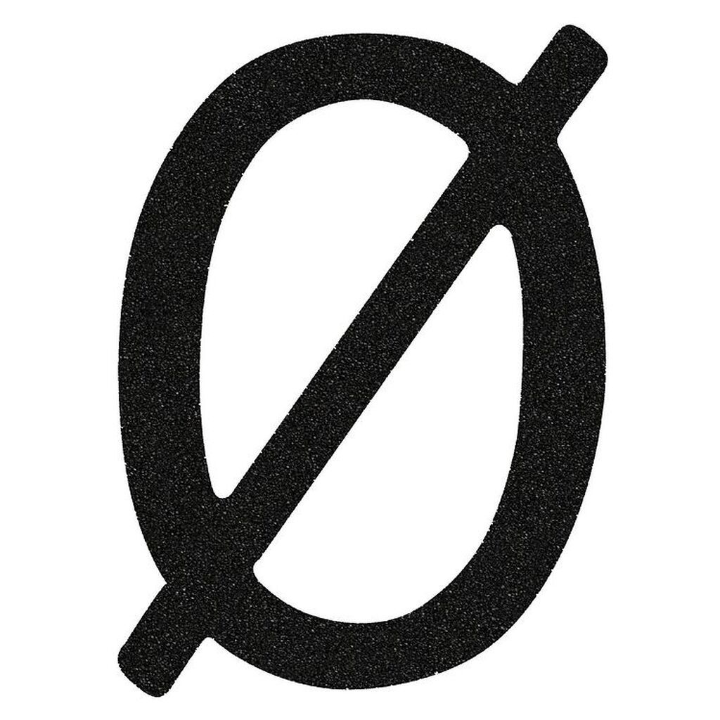 That's Mine Bogstav - Ø - Sort Glimmer