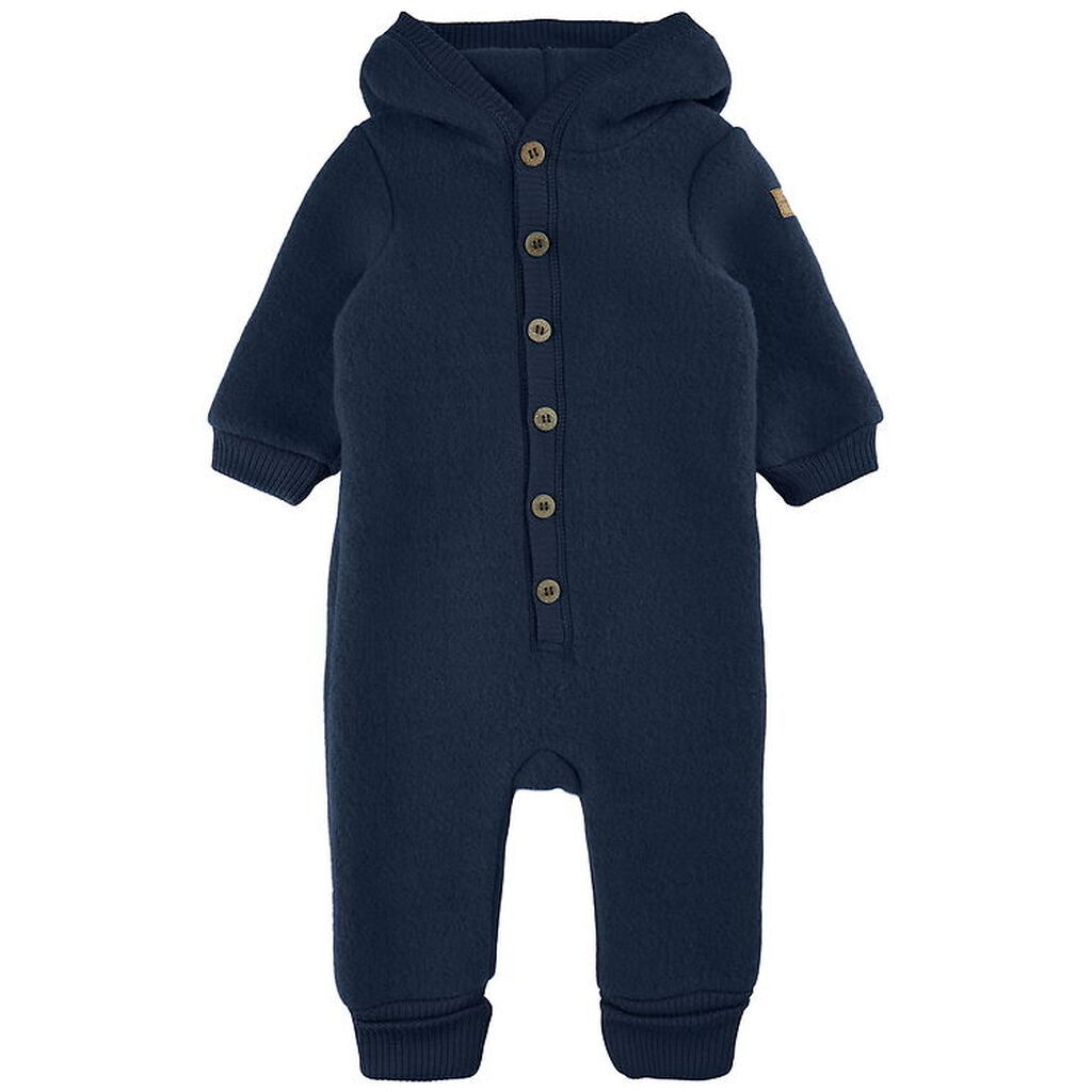 Mikk-Line Køredragt m. Hætte - Uld - Blue Nights