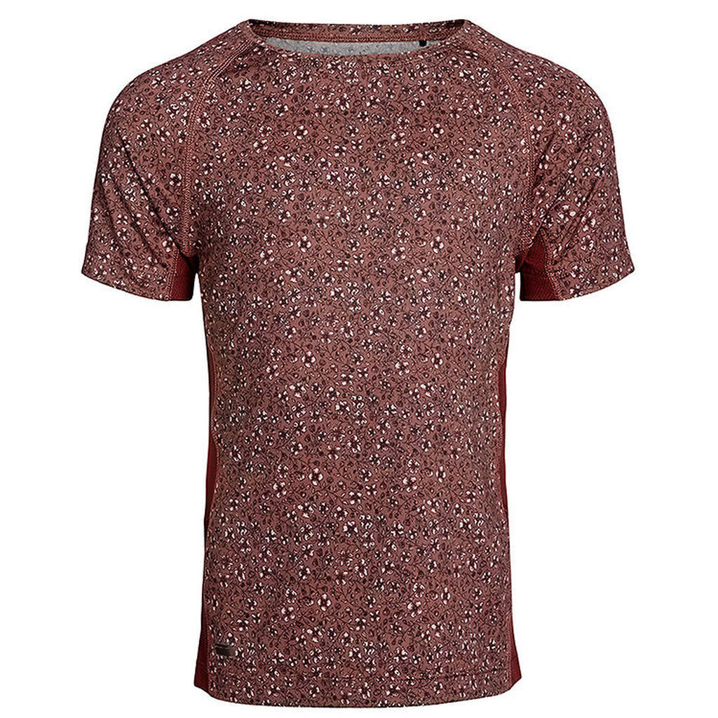 Rethinkit T-shirt - Carla - Rose Brown Flowers