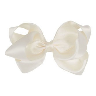 Little Wonders Hårsløjfe - 8 cm - Antique Hvid