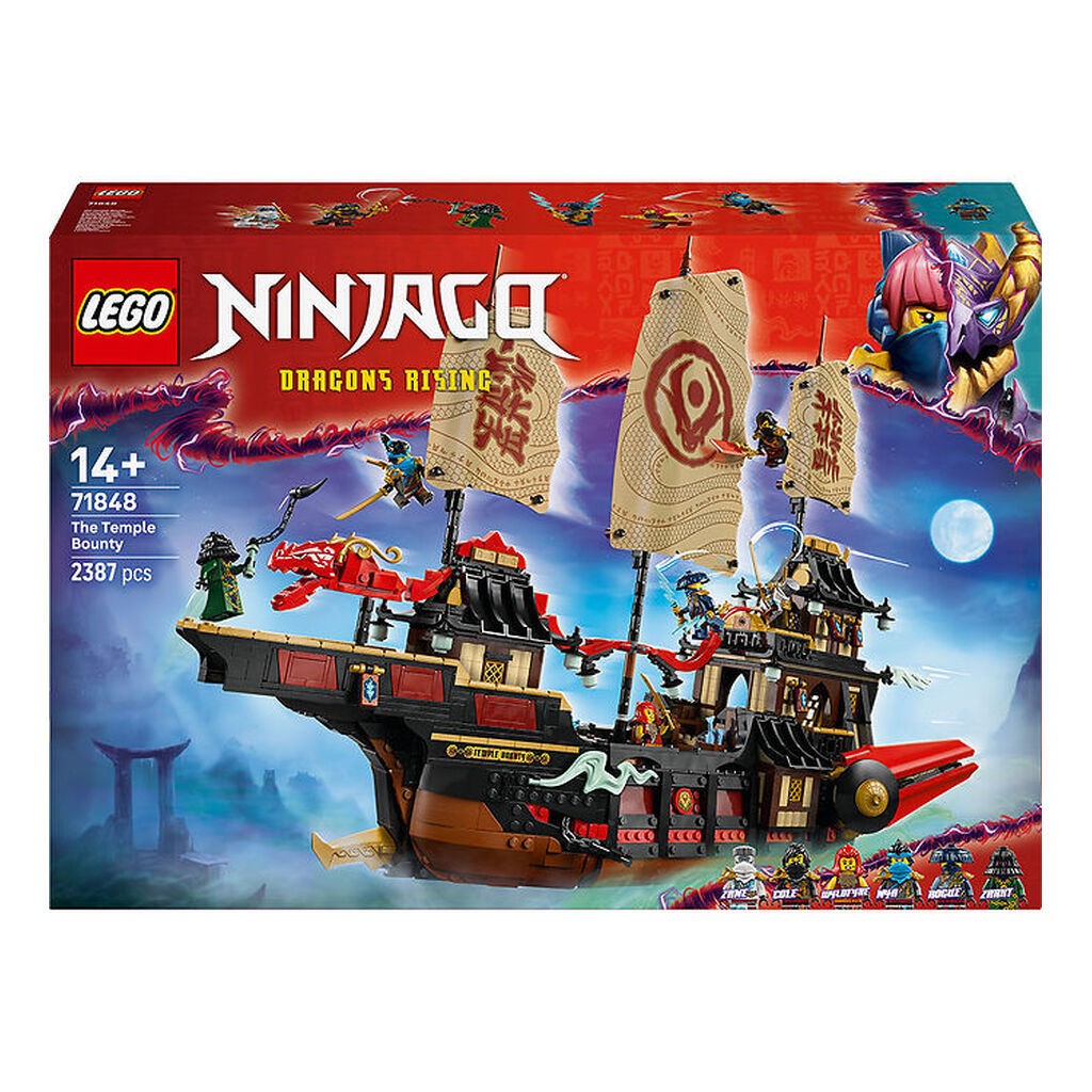LEGOÂ® Ninjago - Tempelskibet 71848 - 2387 Dele