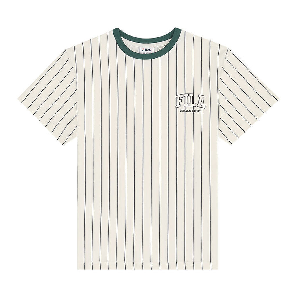 Fila T-shirt - Rifredi - Egret/Black Iris Striped