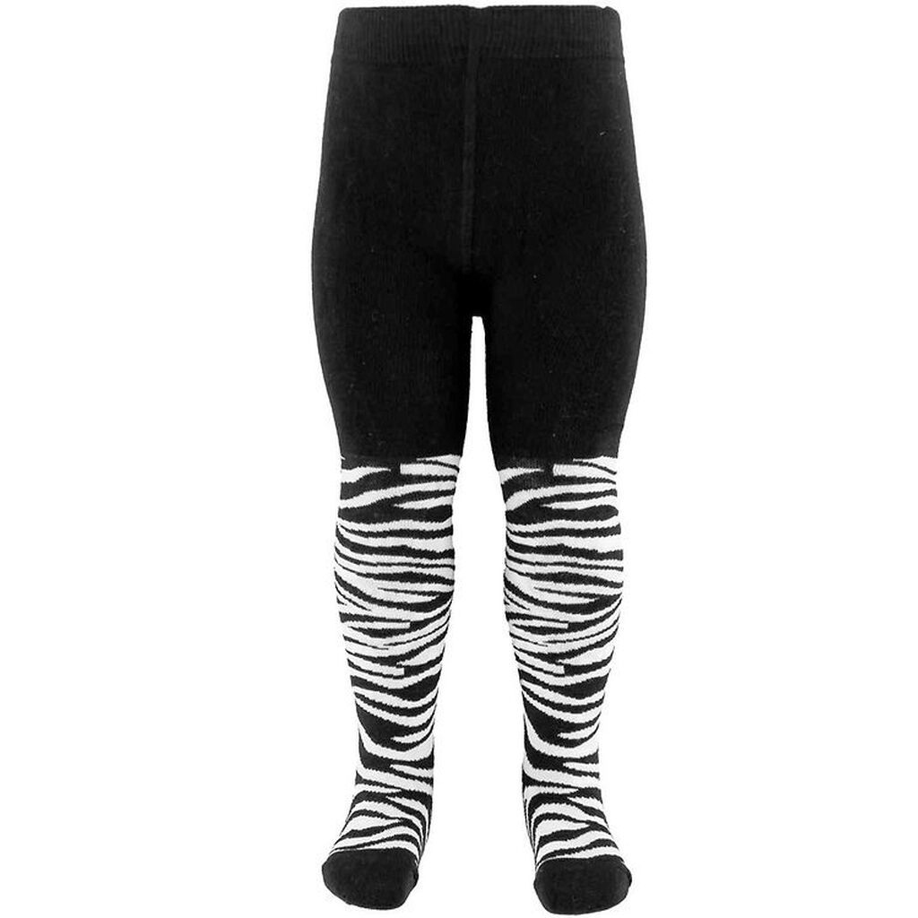 Fuzzies Strømpebukser - Zebraprint