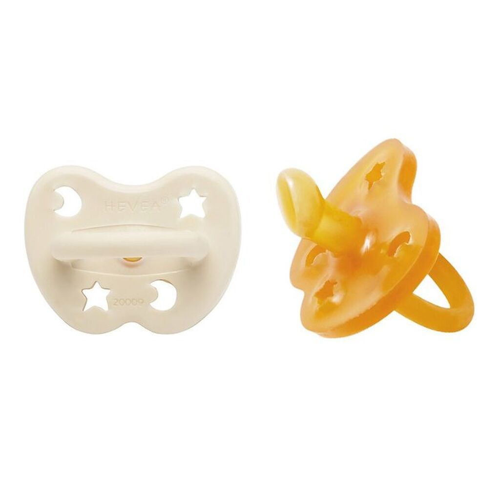 Hevea Sutter - 3-36 mdr - 2-Pak - Naturgummi - Milky White & Nat
