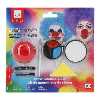 Smiffys Ansigtsmaling - Clown Kit