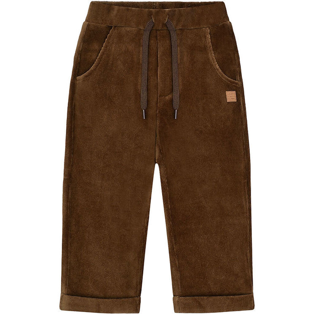 Hust and Claire Fløjlsbukser - HCGarry Ottoman - Brown stone