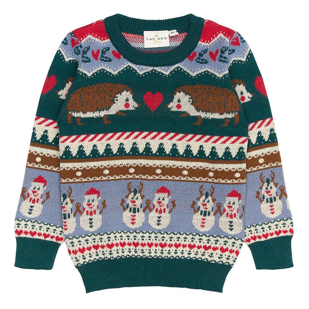 The New Bluse - Strik - TnstHoliday Jacquard - Multifarvet