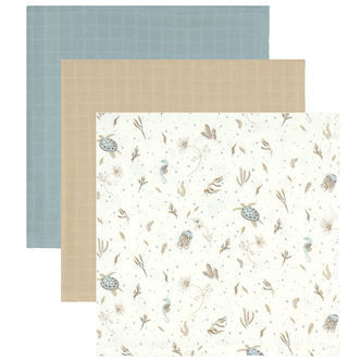 Cam Cam Stofbleer - 72x72 cm - 2-pak - Sea Garden