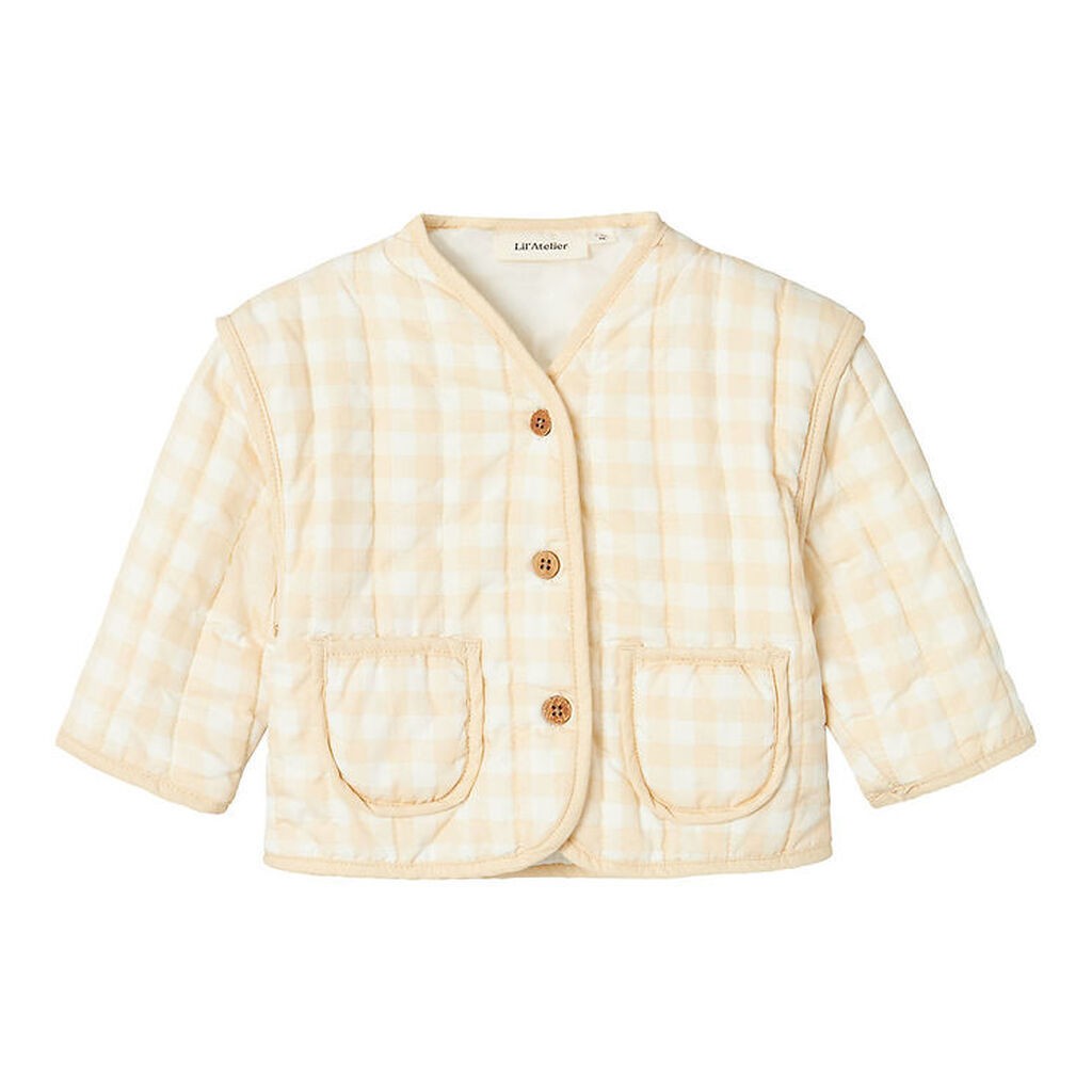 Lil' Atelier Jakke - NbfLarose - Quilt - Coconut Milk