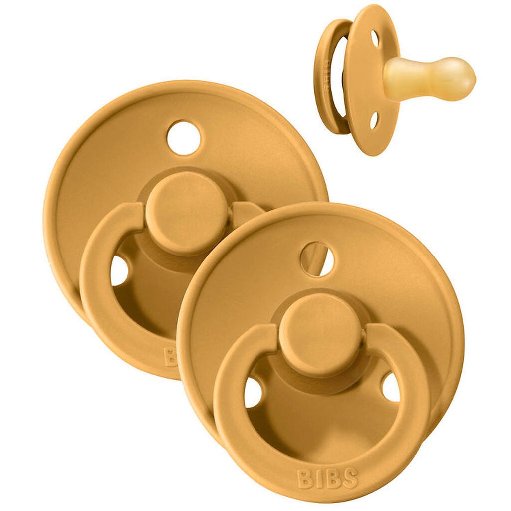 Bibs Colour Sutter - Str. 2 - 2-pak - Rund - Mustard