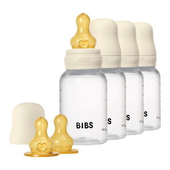 BIBS Sutteflasker - 4-pak - 150 ml - Naturgummi - Ivory