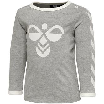 Hummel Bluse - HMLFlipper - Gråmeleret m. Logo