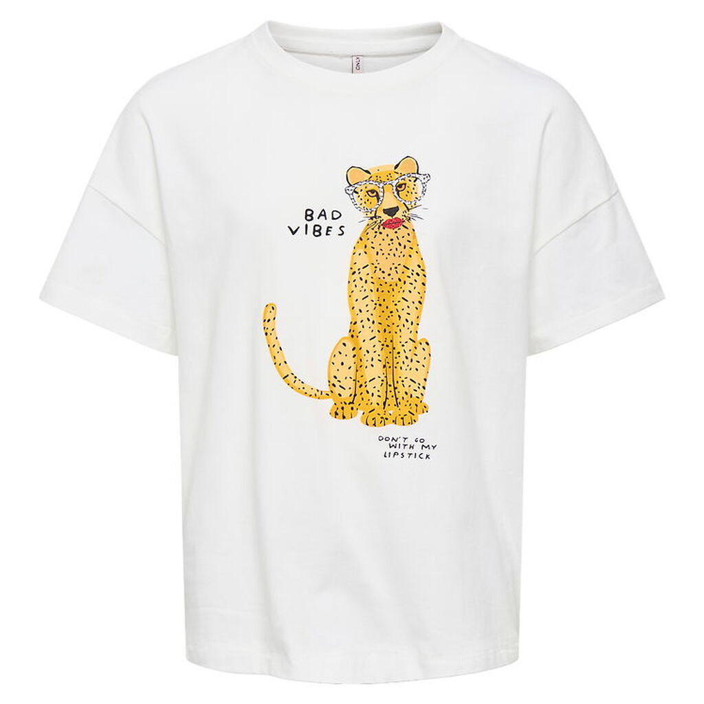 Kids Only T-shirt - KogBaria - Cloud Dancer/Lipstick