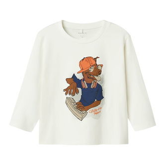 Name It Bluse - NmmNova - Cloud Dancer m. Print