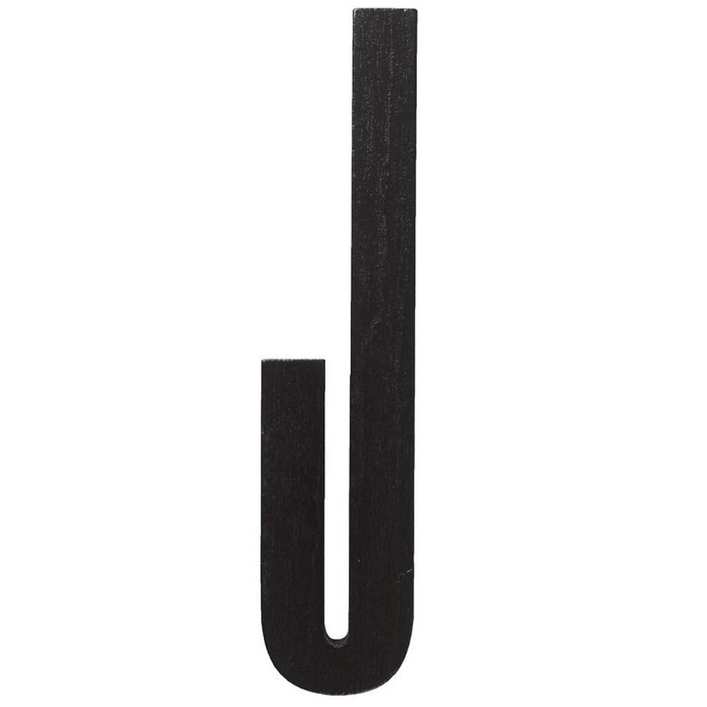 Design Letters Træbogstaver - J - Sort