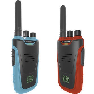 Kidywolf Walkie Talkie - 2 stk. - Kidytalk - Blå/Rød