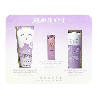 Inuwet Gavesæt - Håndcreme/Læbepomade/Ansigtsmaske - Mauve