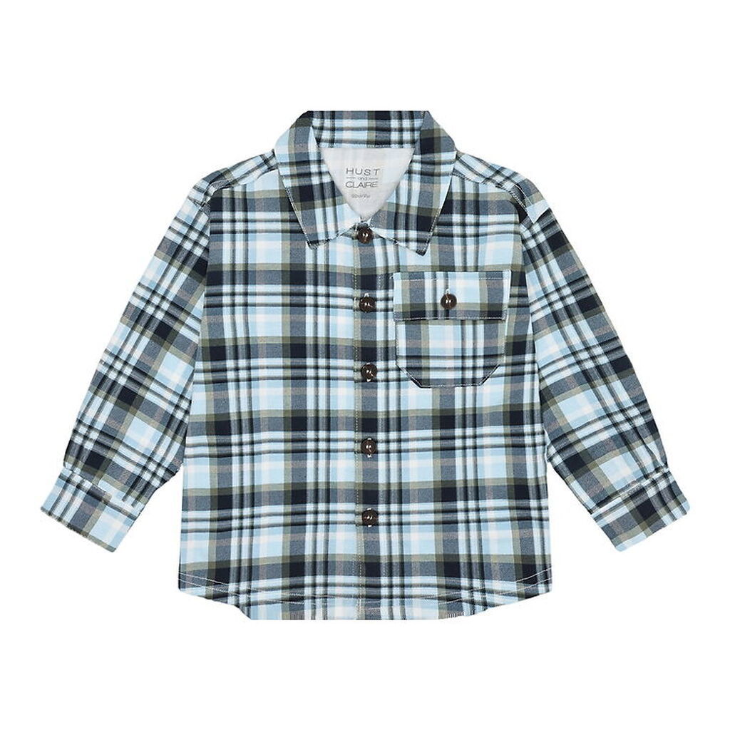 Hust and Claire Skjorte - HcRavn - Iron Blue m. Tern