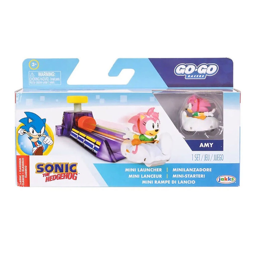 Sonic Legetøj - Go Go Racers Mini Launcher - Amy