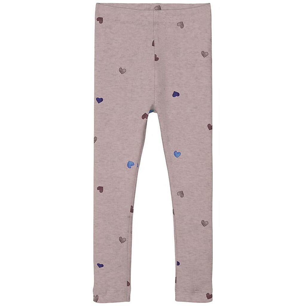 Name It Leggings - Noos - NmfNutti - Burnished Lilac/Hearts