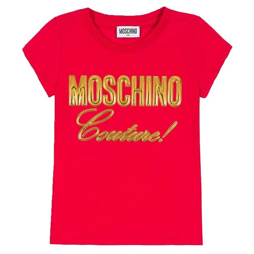 Moschino T-shirt - Rød m. Guld