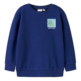 Name It Sweatshirt - NmmVasha - Sodalite Blue/Monster Mashup