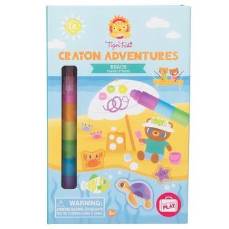 Tiger Tribe Farvesæt - Crayon Adventures - Beach
