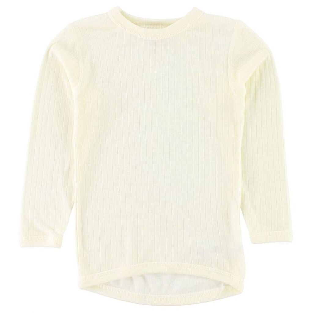 Joha Bluse - Uld - Råhvid