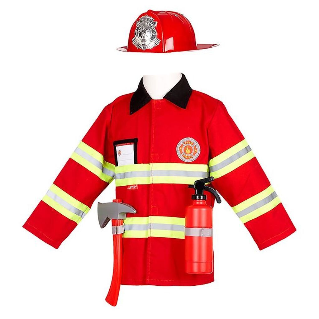 Souza Udklædning - Brandmand - Rød