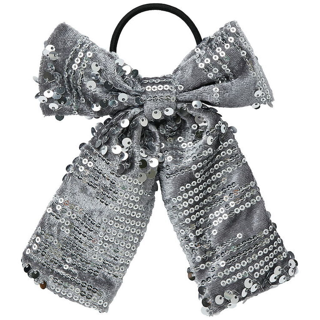 Name It Hårelastik m. Sløjfe - NkfRunica - Lava Smoke m. Paliett