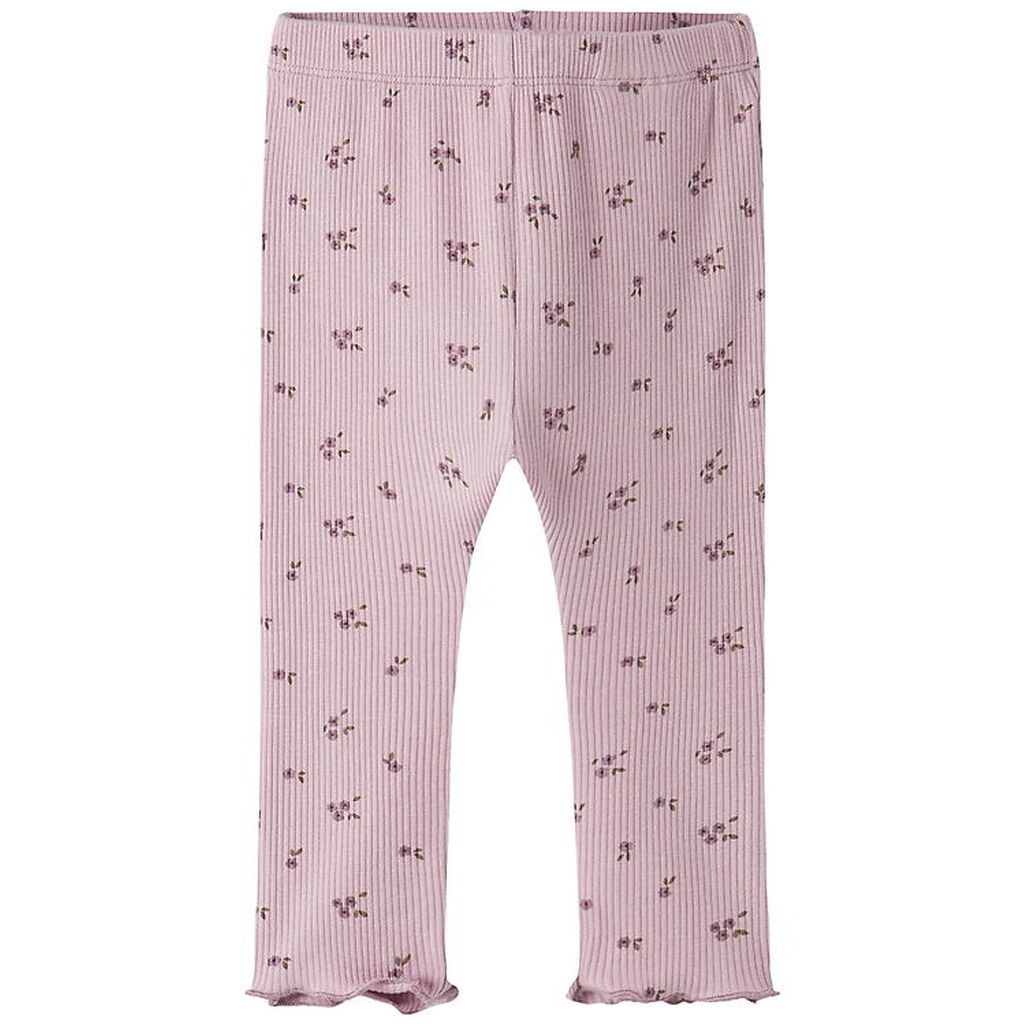 Name It Leggings - Rib - NbfSoho - Keepsake Lilac
