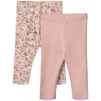 Wheat Leggings - 2-pak - Jules - Rose Powder Flowers