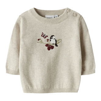 Name It Bluse - Strik - NbfBird - Peyote Melange