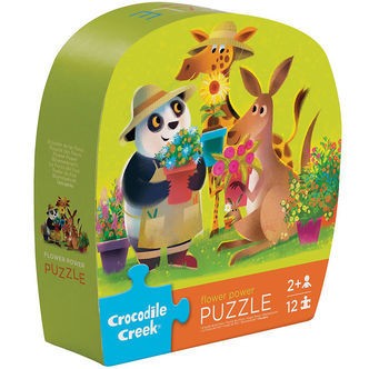 Crocodile Creek Puslespil - 12 Brikker - Flower Power