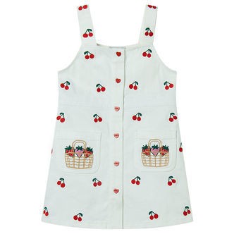 Stella McCartney Kids Kjole - Avorio/Embroidery