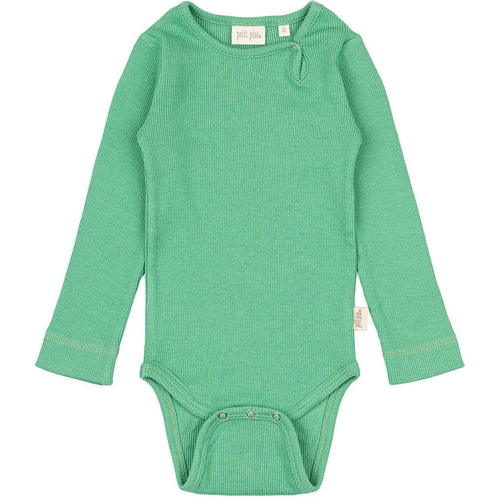 Petit Piao Body l/æ - Rib - Modal - Green Spruce