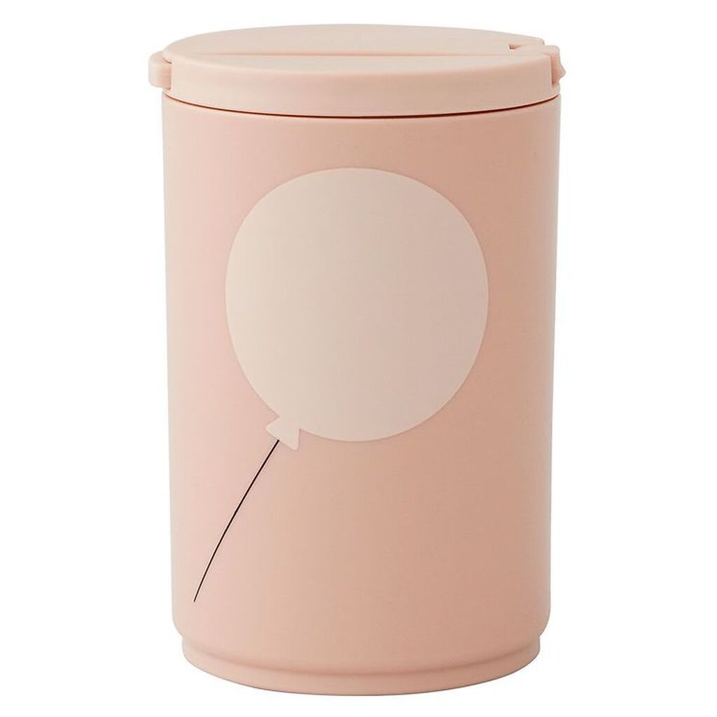 Design Letters Kop m. Sugerør - Kids - 330 ml - Pudderrosa Ballo