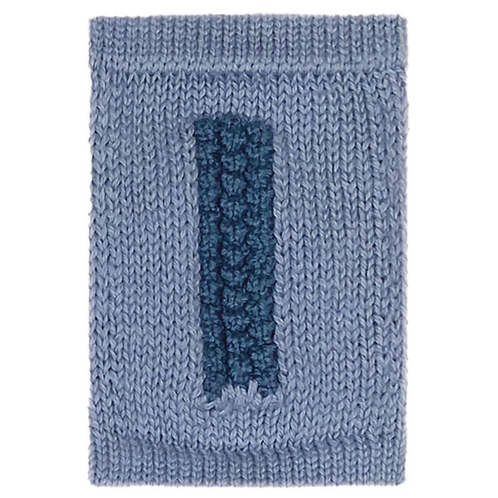 Smallstuff Strikket Bogstav - I - Blå Alfabet